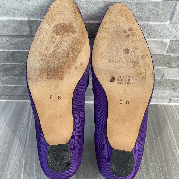 Vintage Kenneth Cole Purple Heels - Size 8 - purple Rose - 80s - Picture 7 of 12